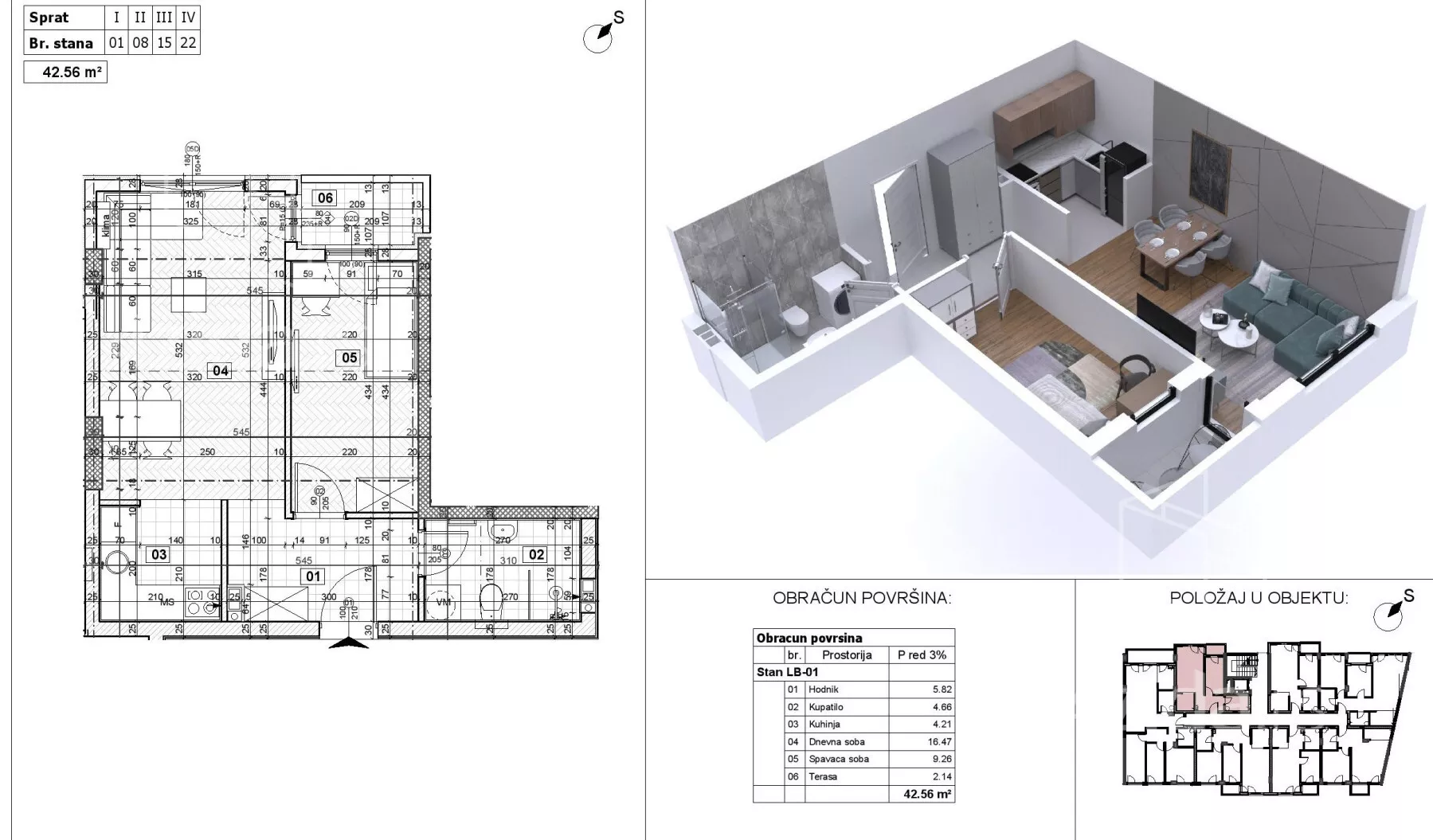 Dvosoban stan | 4zida