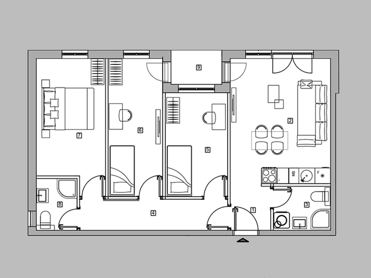 Troiposoban stan | 4zida