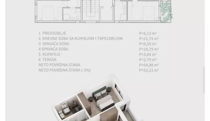 Trosoban stan | 4zida