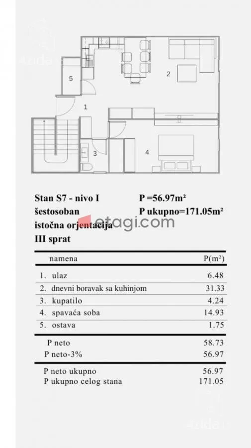 Šestosoban stan | 4zida