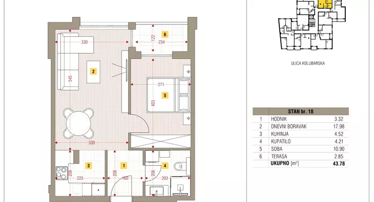 Dvosoban stan | 4zida