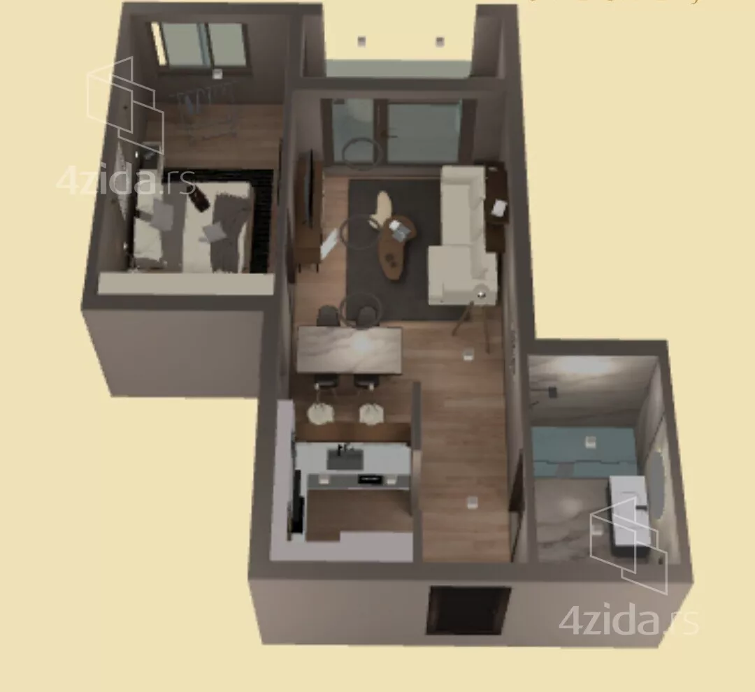 Jednoiposoban stan | 4zida