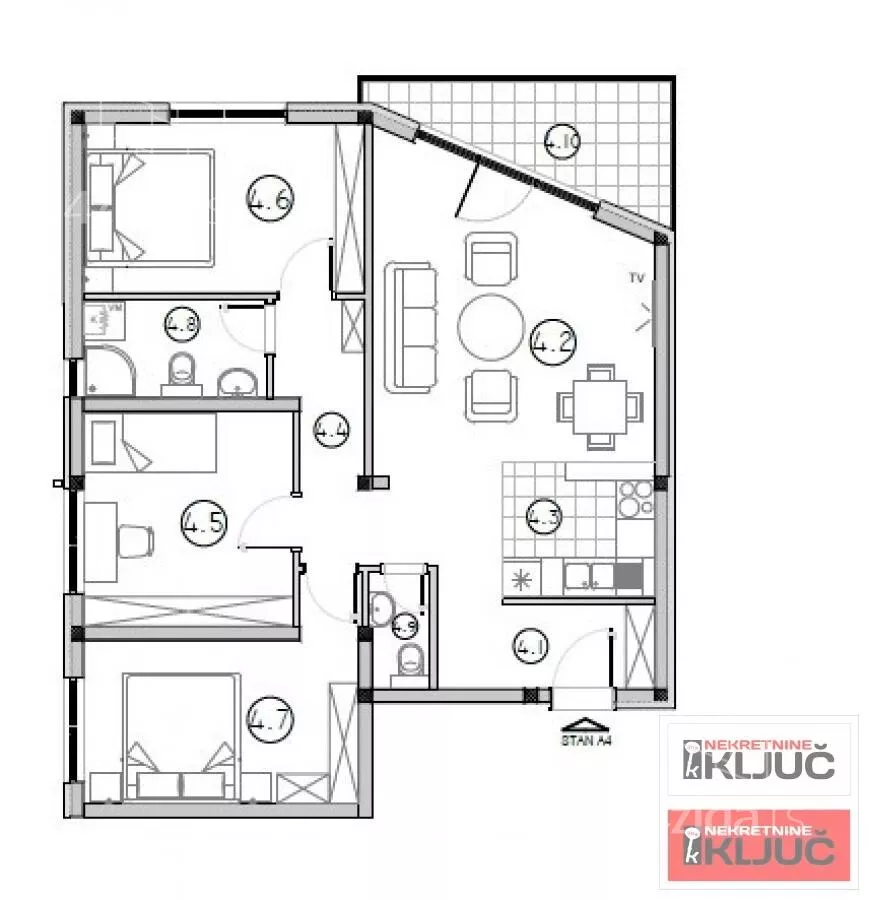 Četvorosoban stan | 4zida