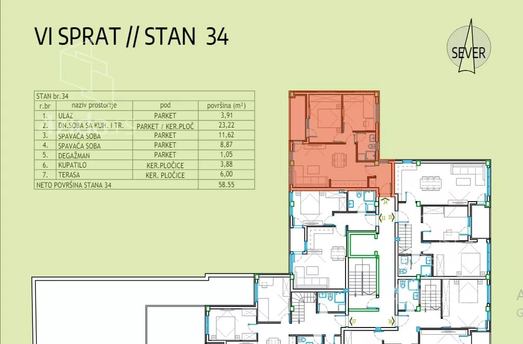 Trosoban stan | 4zida