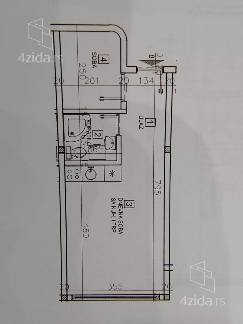 Jednosoban stan | 4zida