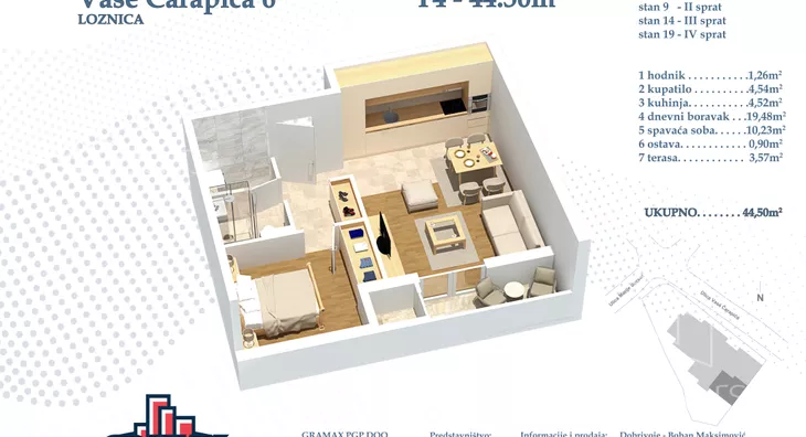 Dvosoban stan | 4zida