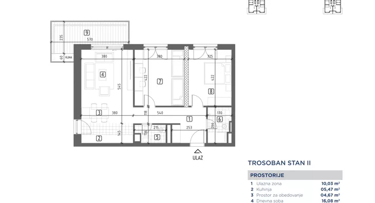 Trosoban stan | 4zida
