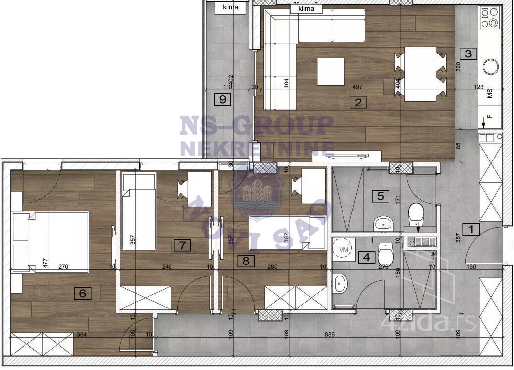 Trosoban stan | 4zida