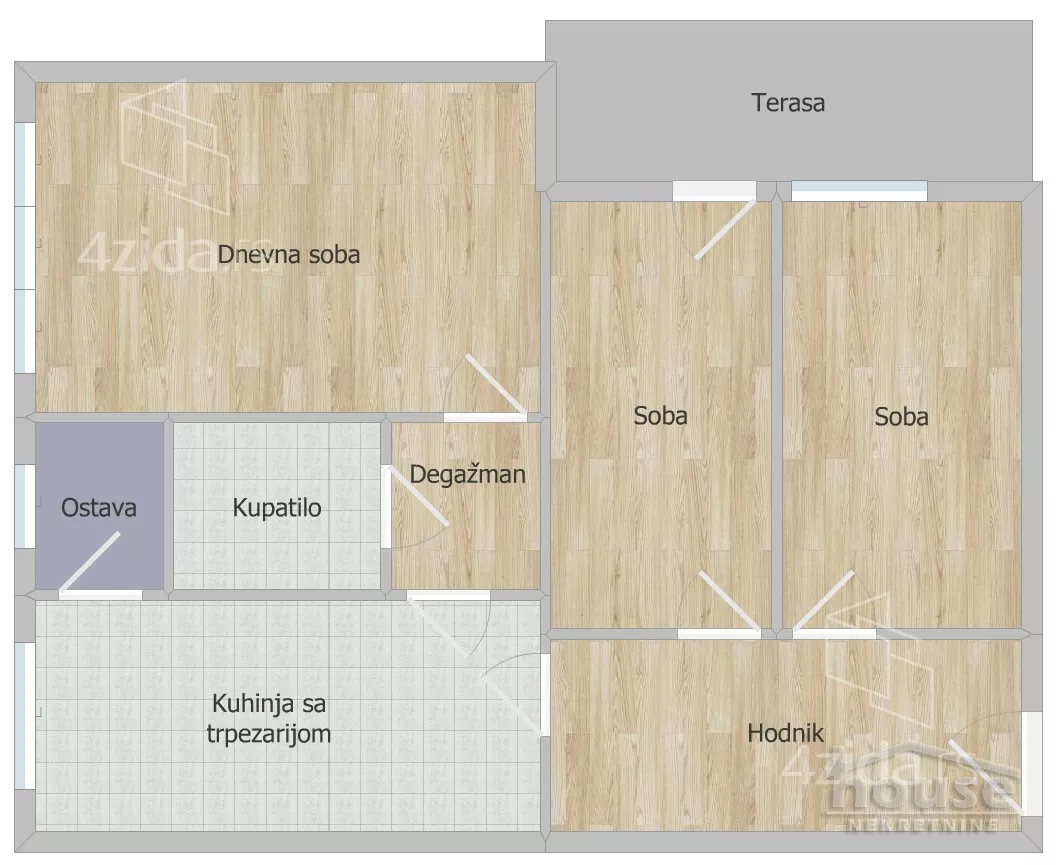 Trosoban stan | 4zida