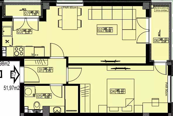 Dvosoban stan | 4zida