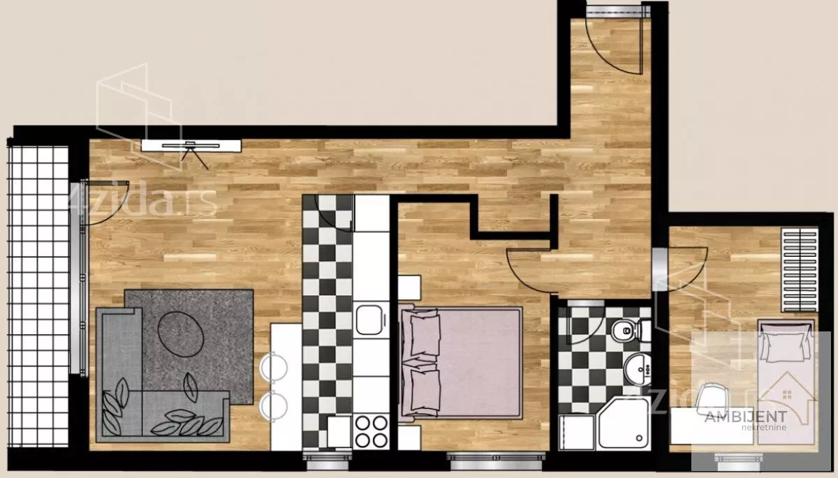 Dvoiposoban stan | 4zida