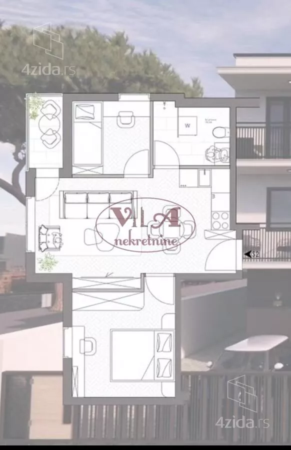 Dvoiposoban stan | 4zida