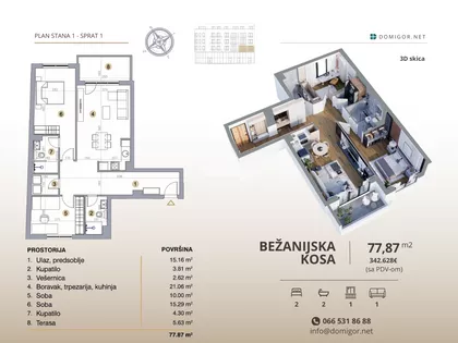 Bežanijska kosa 2 | 4zida.rs