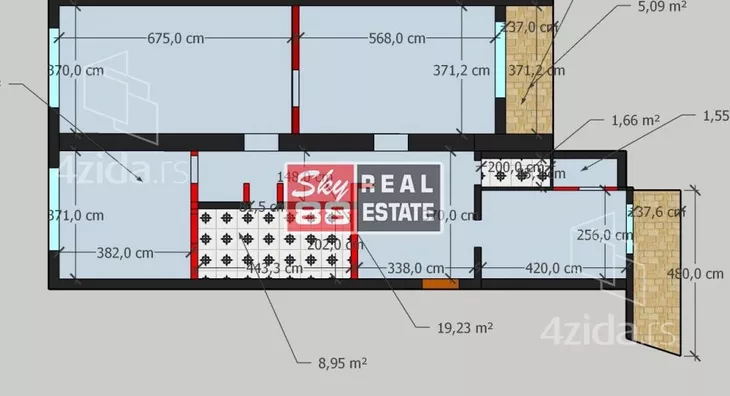 Trosoban stan | 4zida