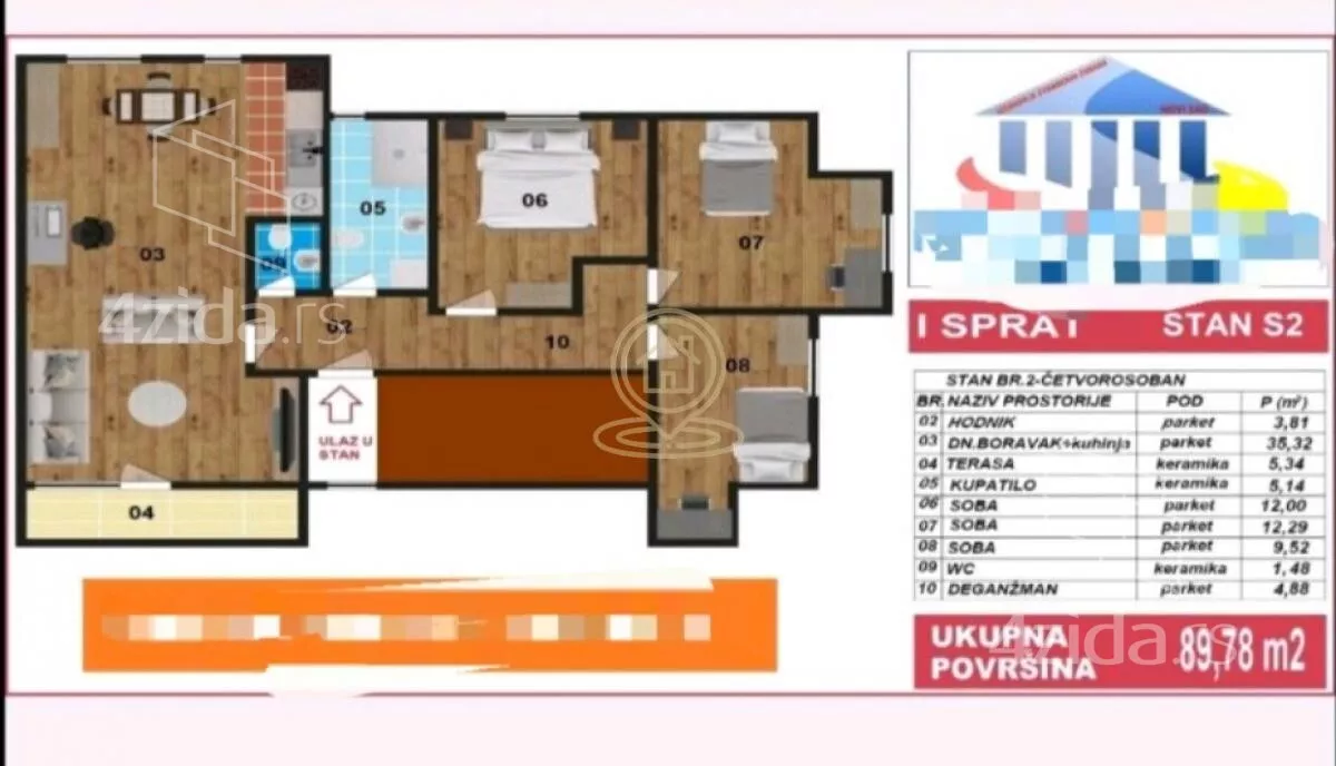 Četvorosoban stan | 4zida