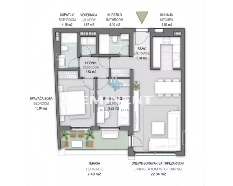 Trosoban stan | 4zida