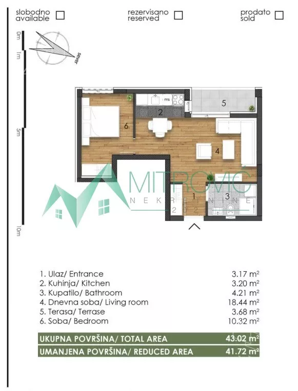 Dvosoban stan | 4zida