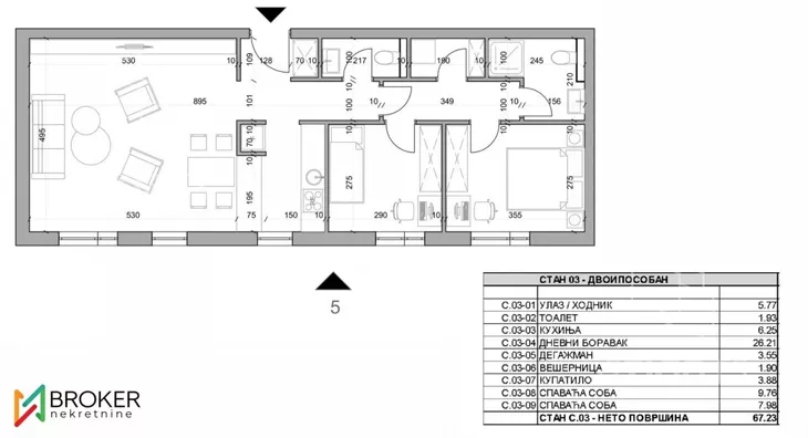 Dvosoban stan | 4zida