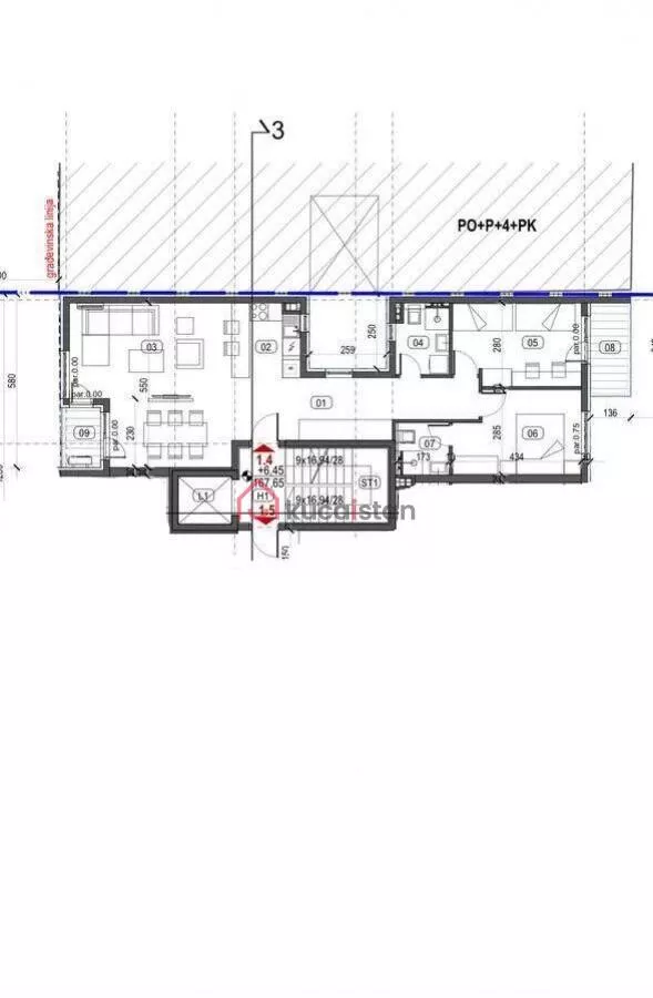 Trosoban stan | 4zida