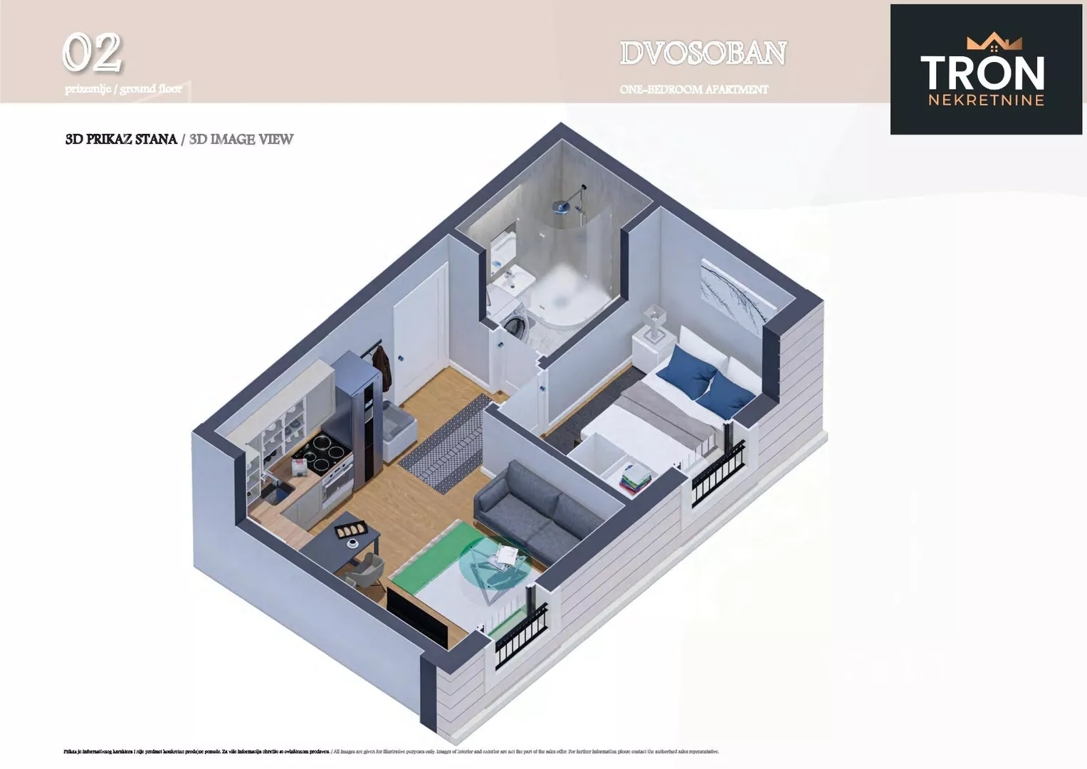 Jednosoban stan | 4zida