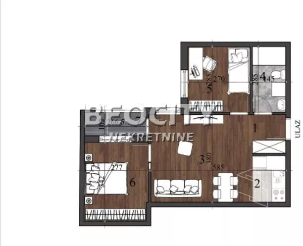 Trosoban stan | 4zida