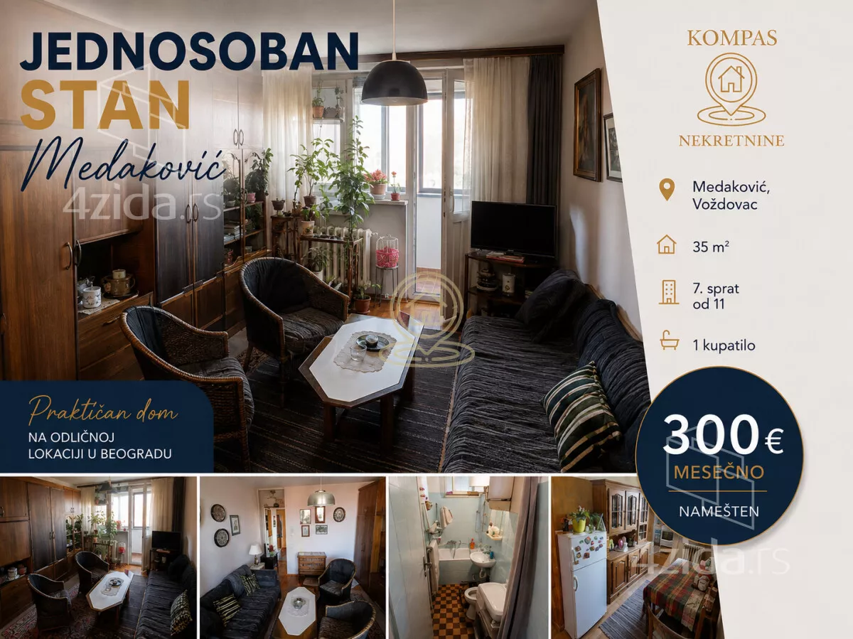 Jednosoban stan | 4zida