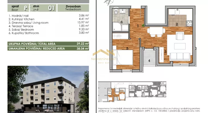 Jednoiposoban stan | 4zida