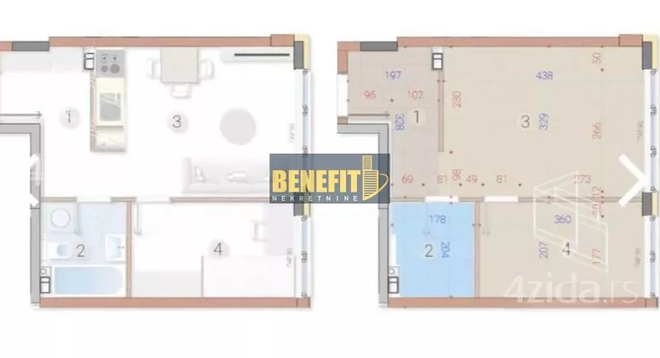 Dvosoban stan | 4zida