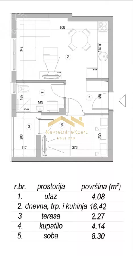 Dvosoban stan | 4zida