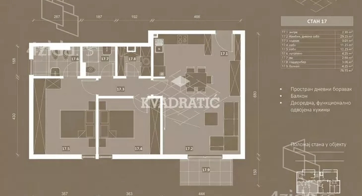 Trosoban stan | 4zida