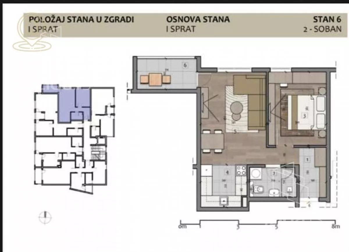 Dvosoban stan | 4zida