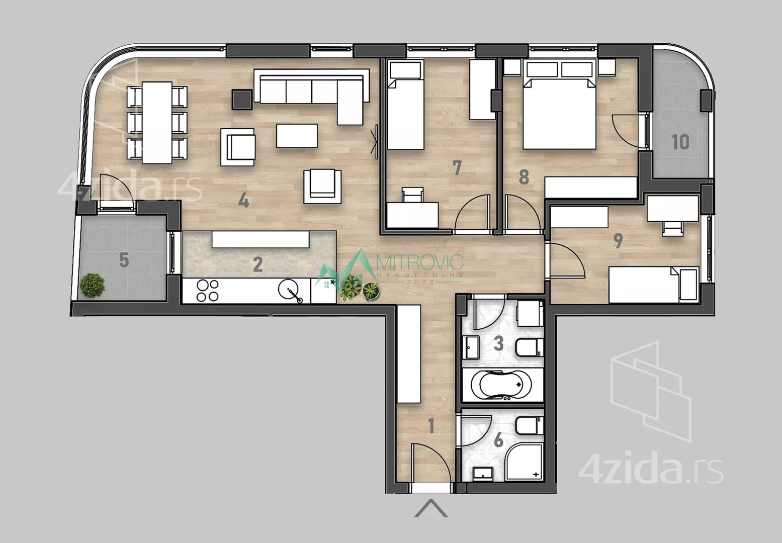 Troiposoban stan | 4zida