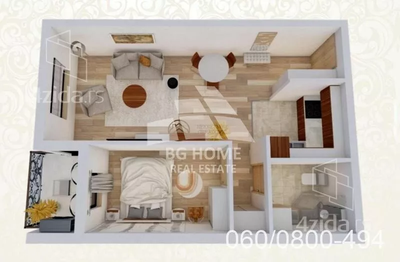 Jednoiposoban stan | 4zida