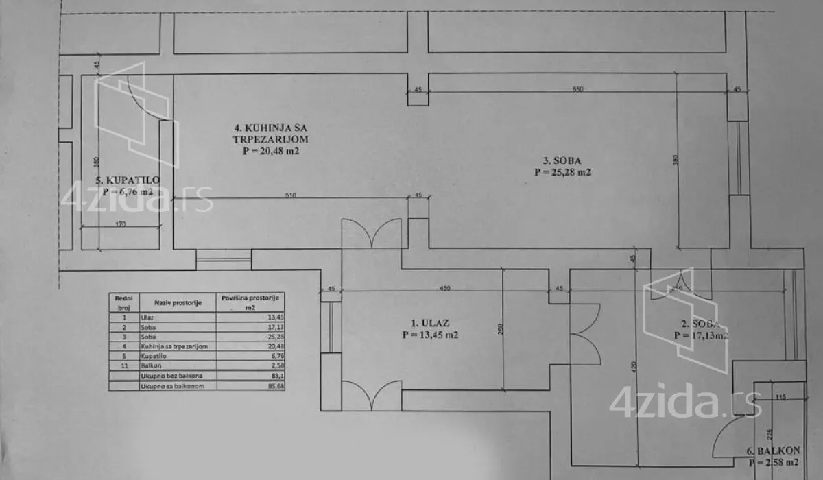 Trosoban stan | 4zida