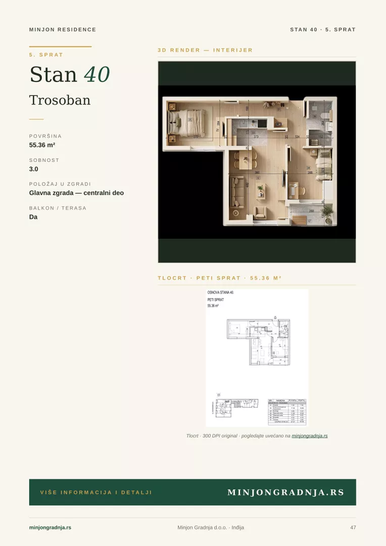Trosoban stan | 4zida