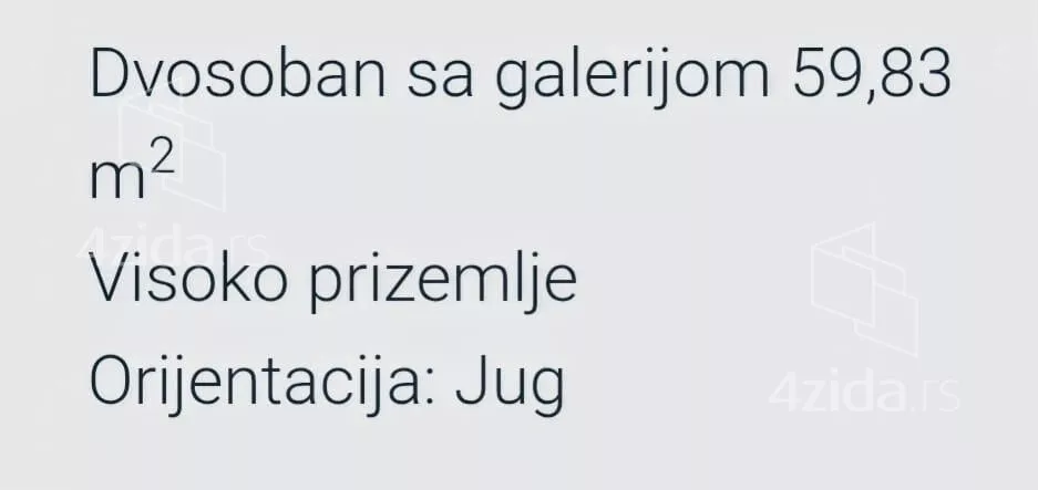 Dvosoban stan | 4zida