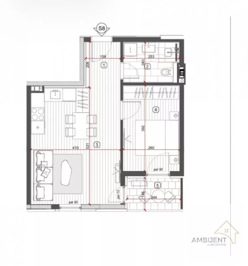 Dvosoban stan | 4zida