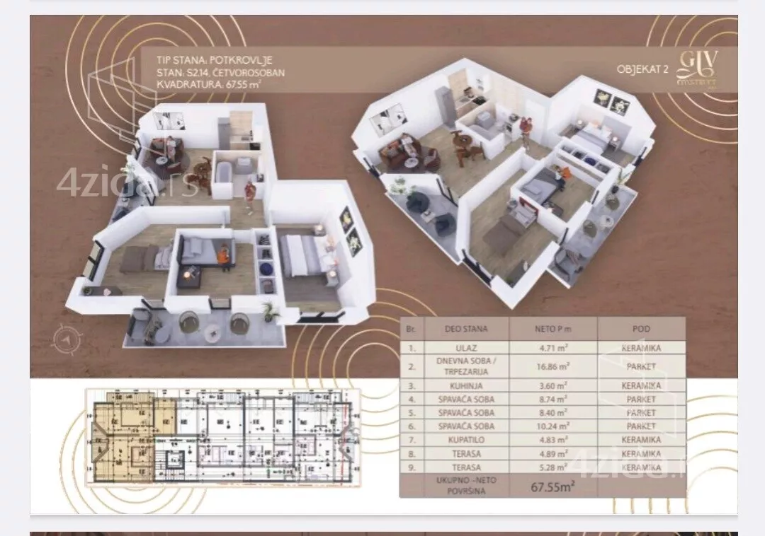 Dvoiposoban stan | 4zida
