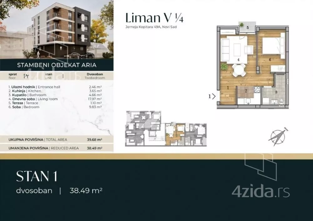 Dvosoban stan | 4zida