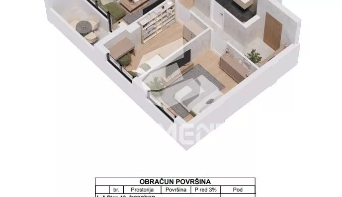 Trosoban stan | 4zida