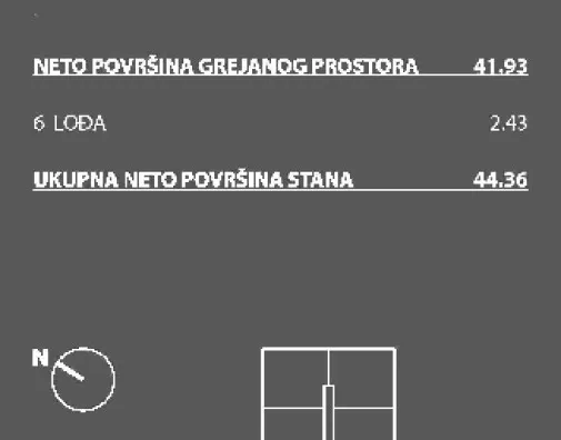 Jednoiposoban stan | 4zida