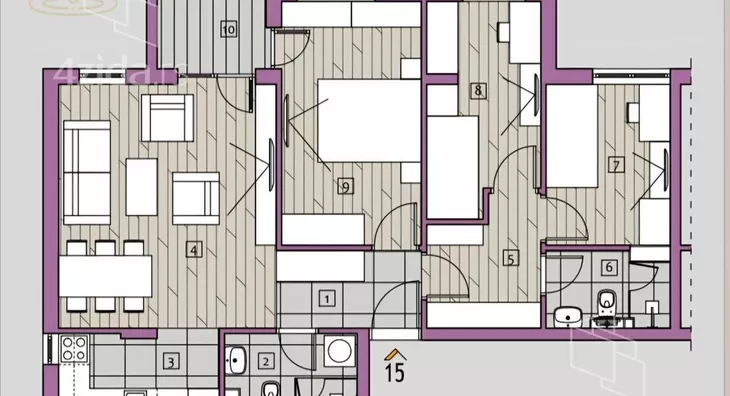 Troiposoban stan | 4zida