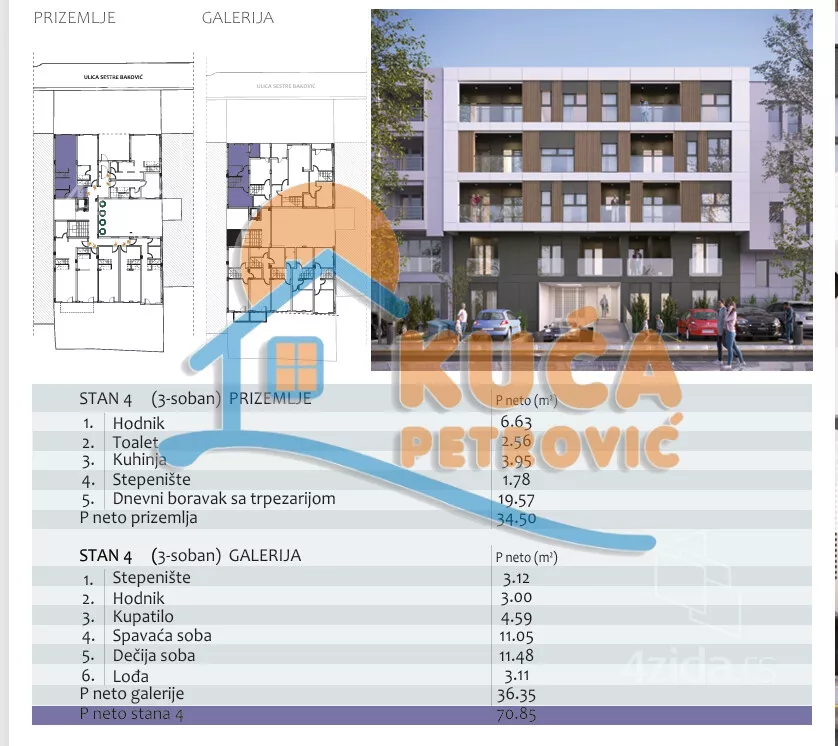Trosoban stan | 4zida