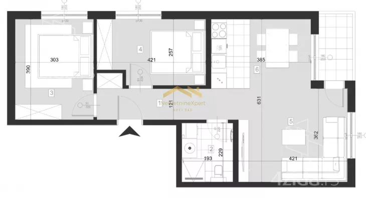 Trosoban stan | 4zida