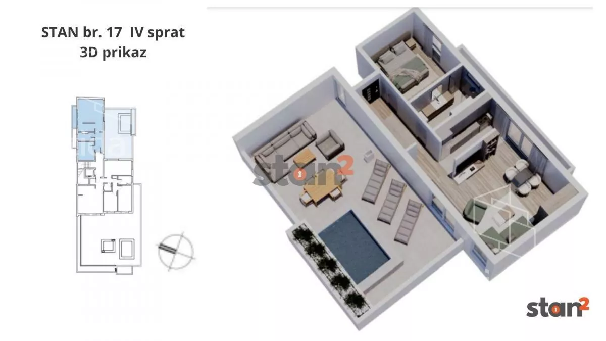 Jednoiposoban stan | 4zida