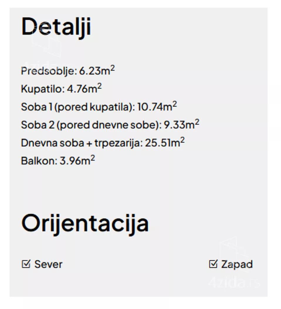 Trosoban stan | 4zida