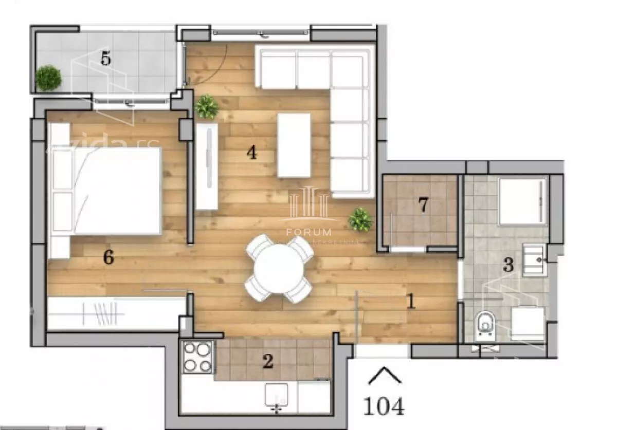 Dvosoban stan | 4zida