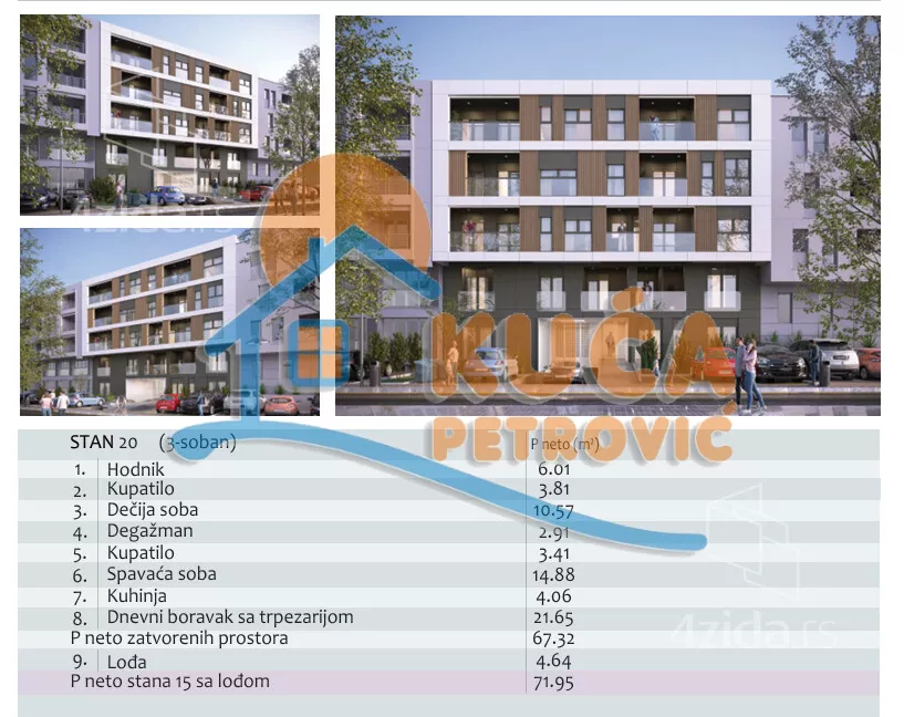 Trosoban stan | 4zida