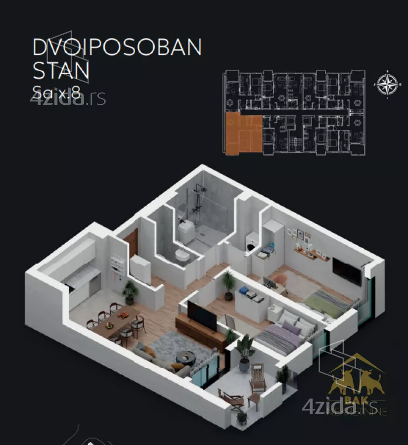 Dvoiposoban stan | 4zida