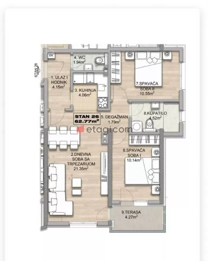 Dvoiposoban stan | 4zida